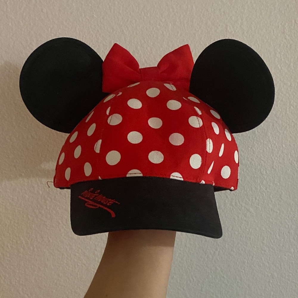 Red Polka Dot Kids Hat with Ears